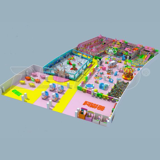 800㎡ Pink Indoor Playground