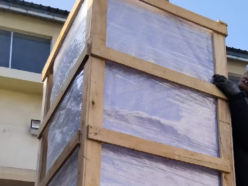 Indoor playground equipment ready for shipment to Croatia